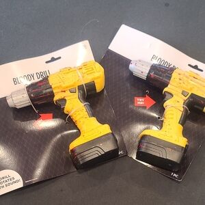NWT Bundle Of 2 Bloody Drills With Sound. Batteries Included.